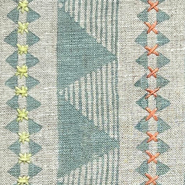 Una Teal Embroidered (Sample)