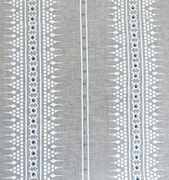 Bela Stripe White Embroidered (Sample)