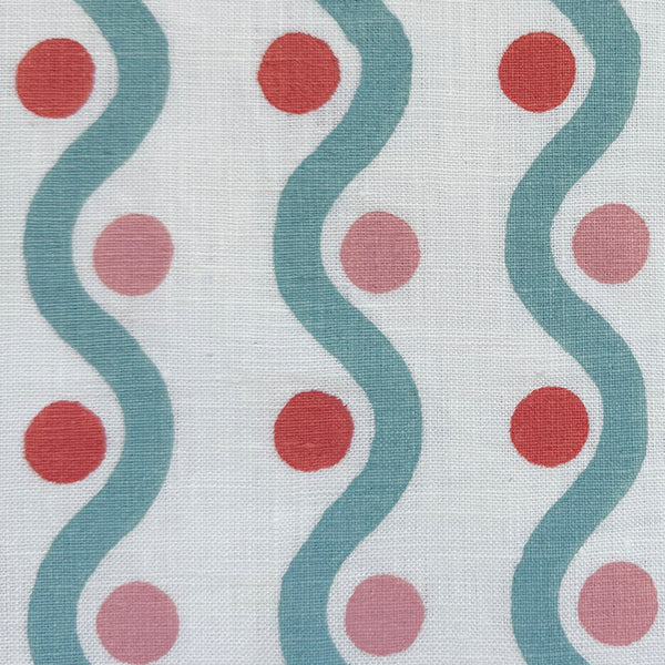 Wiggle Teal & Coral (Sample)