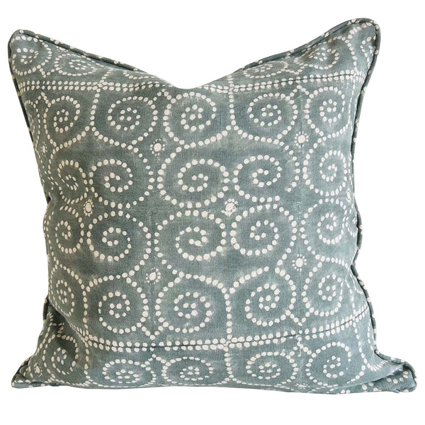 Anushka Blue-Grey Cushion Cover