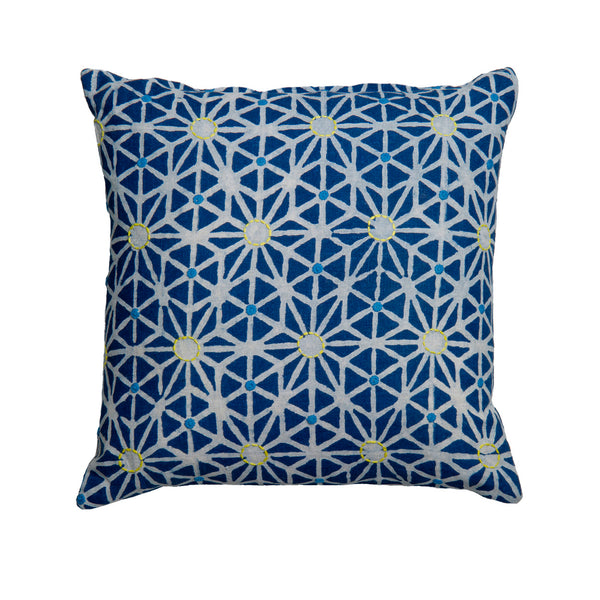 Taraka Indigo Embroidered Cushion cover